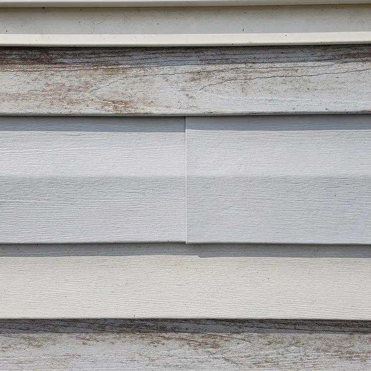 Vinyl Lap Siding Repair Close-Up