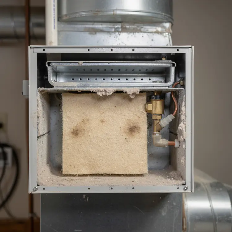 Whole-Home Bypass Humidifier Interior – Open Access Panel