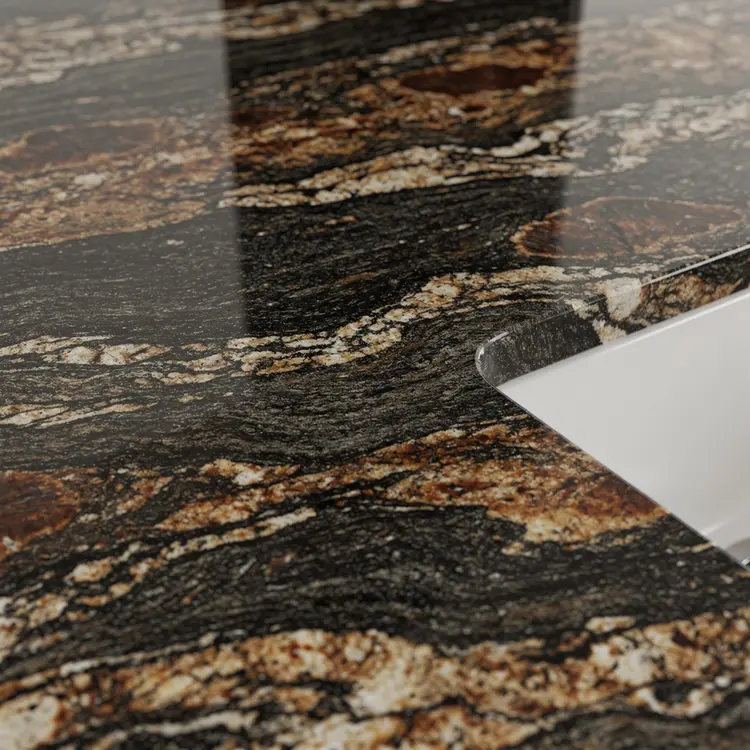 Polished Granite Countertop with Undermount Sink Cutout