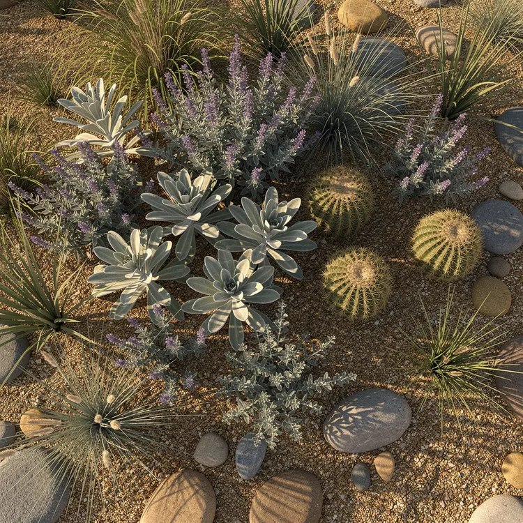 Drought-Tolerant Desert Garden Bed