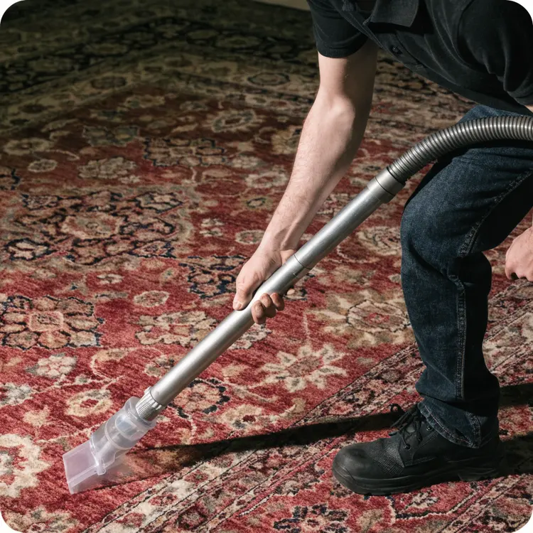Professional Carpet Cleaning on Ornate Area Rug