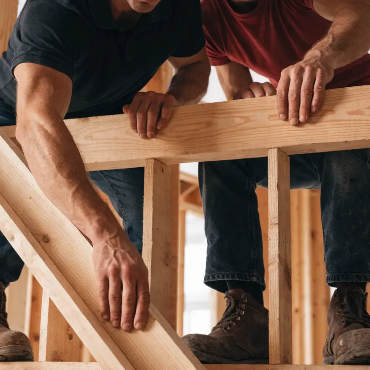 Workers Framing a Residential Structure