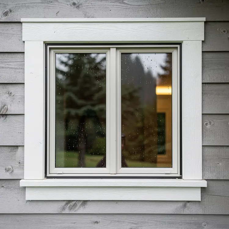 Custom Double-Pane Window on Craftsman Home Exterior