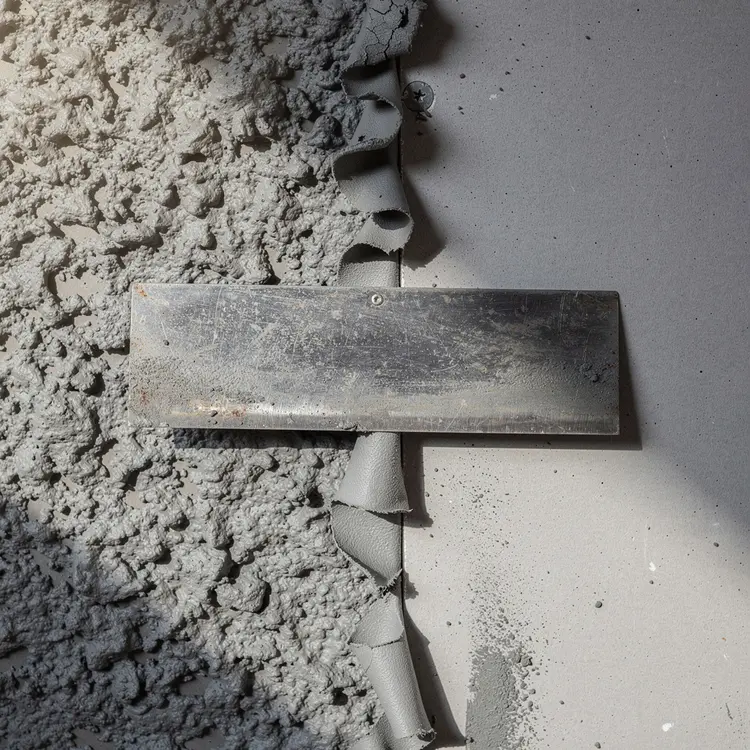 Drywall Wall Texture Removal with Metal Scraper