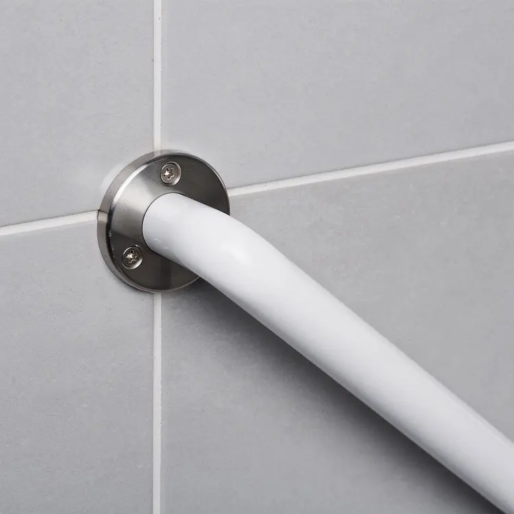 Grab Bar Installation on Bathroom Tile Wall