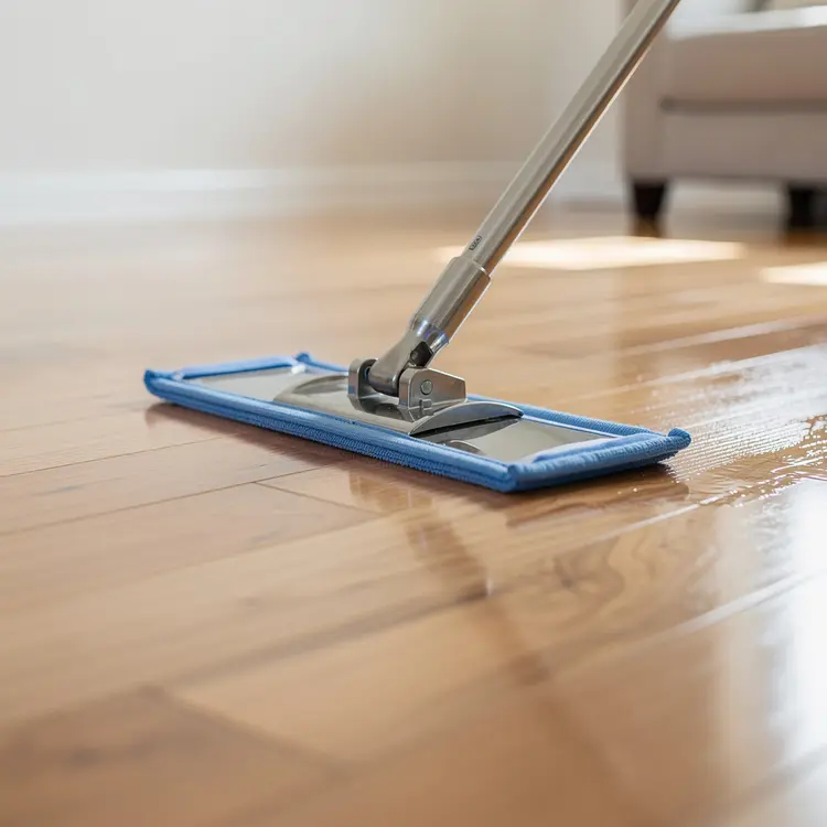 Mopping Hardwood Floors