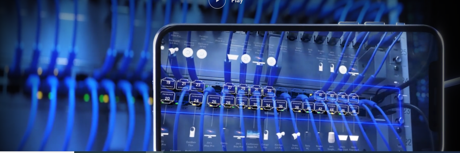Structured Network Panel with Smart Home Management Interface
