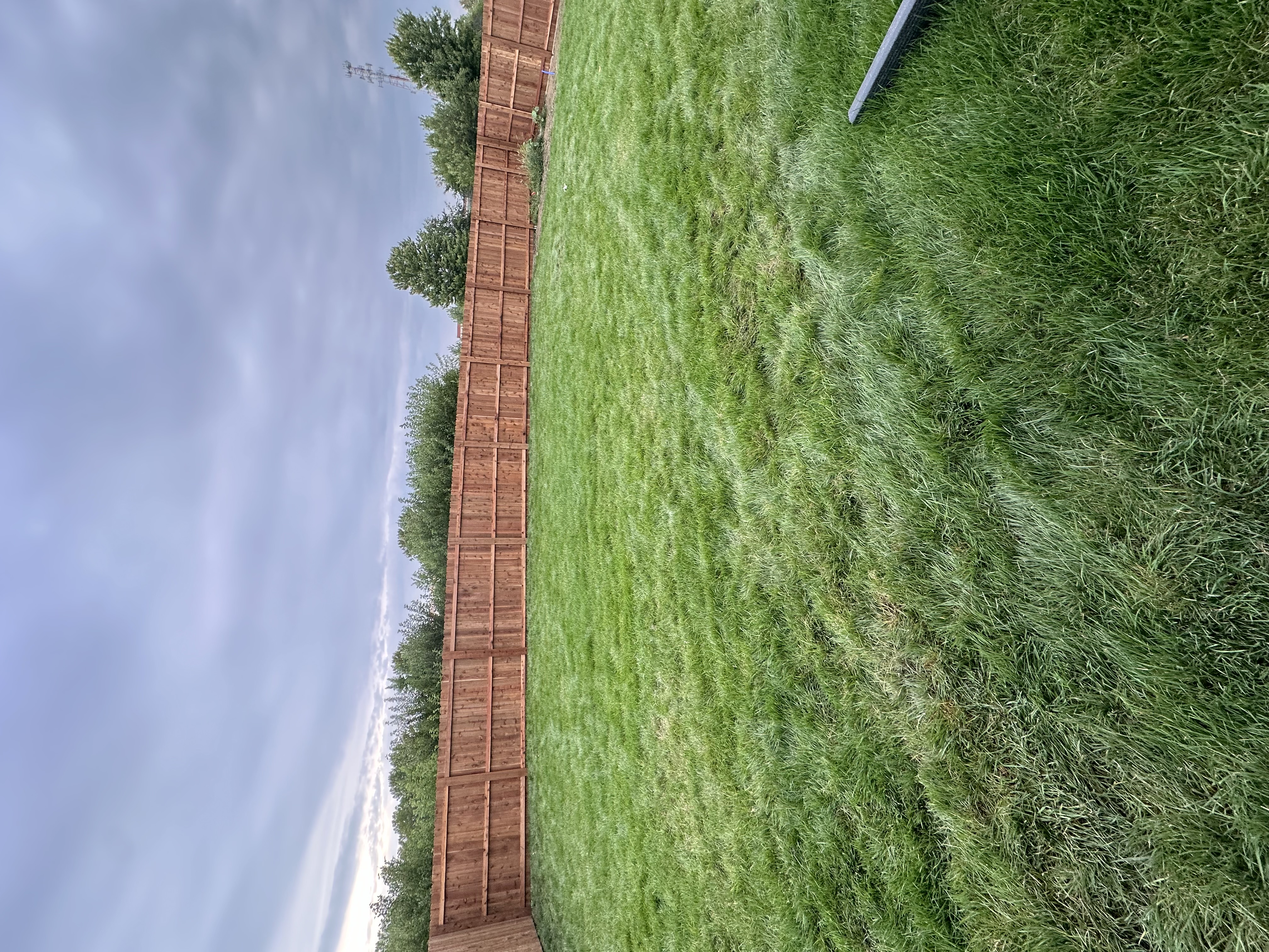 Cedar Wood Privacy Fence Installation – Large Backyard