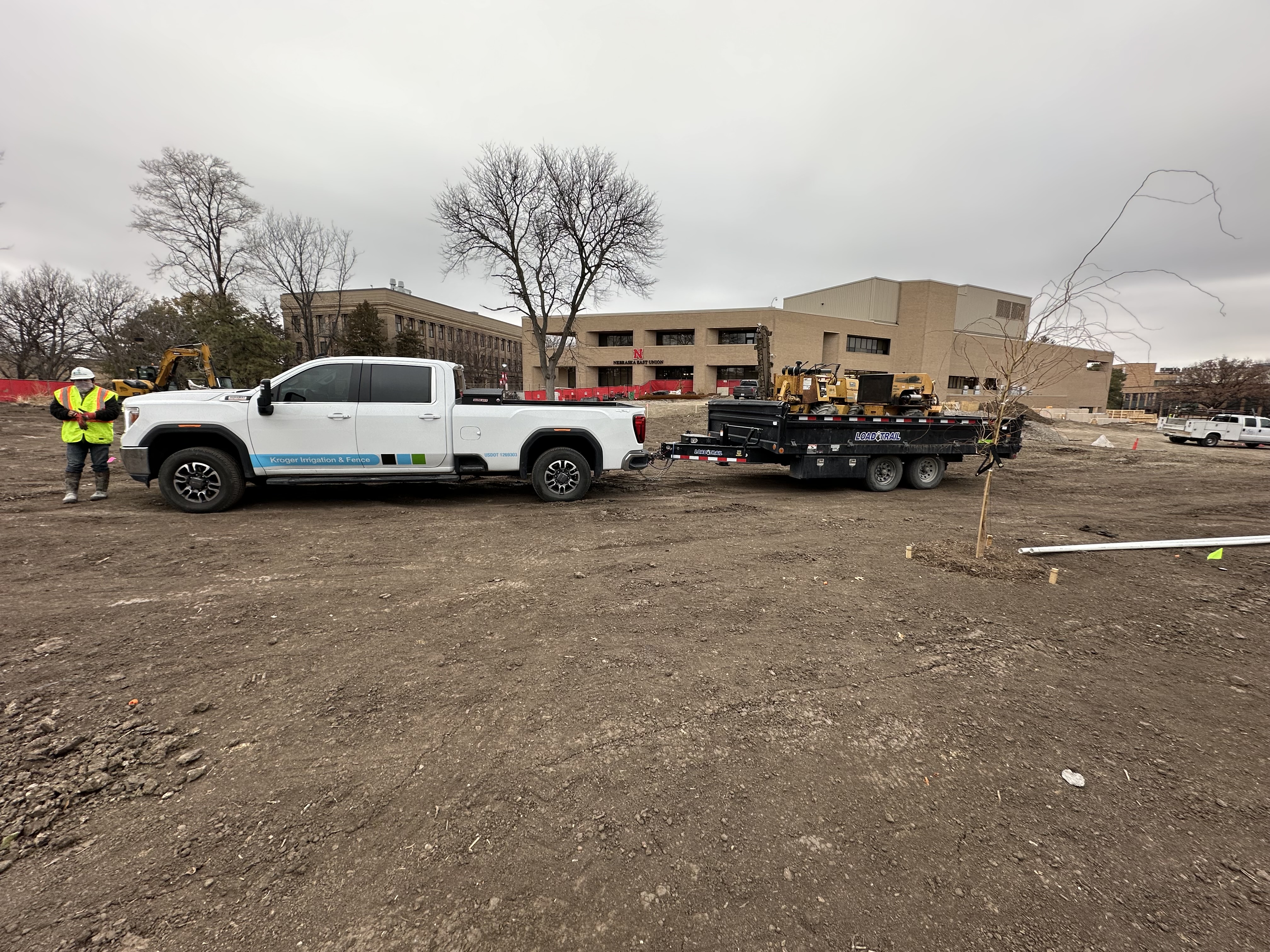 Commercial Irrigation Installation — On-Site Equipment & Crew