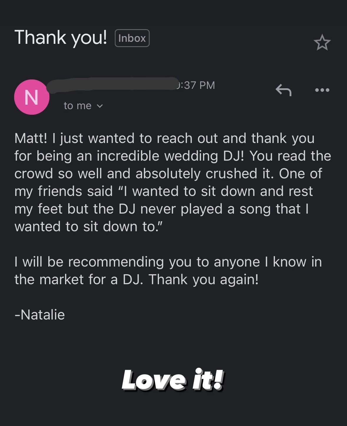 5-Star Wedding DJ Client Review – Eskra Event DJ
