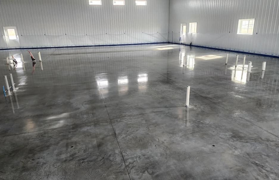 Commercial Polished Concrete Floor – High-Gloss Finish
