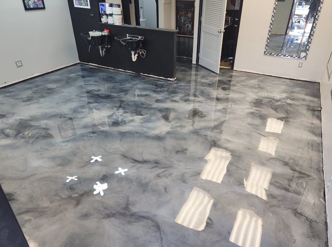 Metallic Epoxy Floor Coating – Commercial Interior