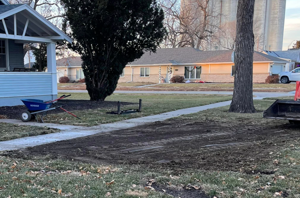 Residential Front Yard Grading and Ground Preparation