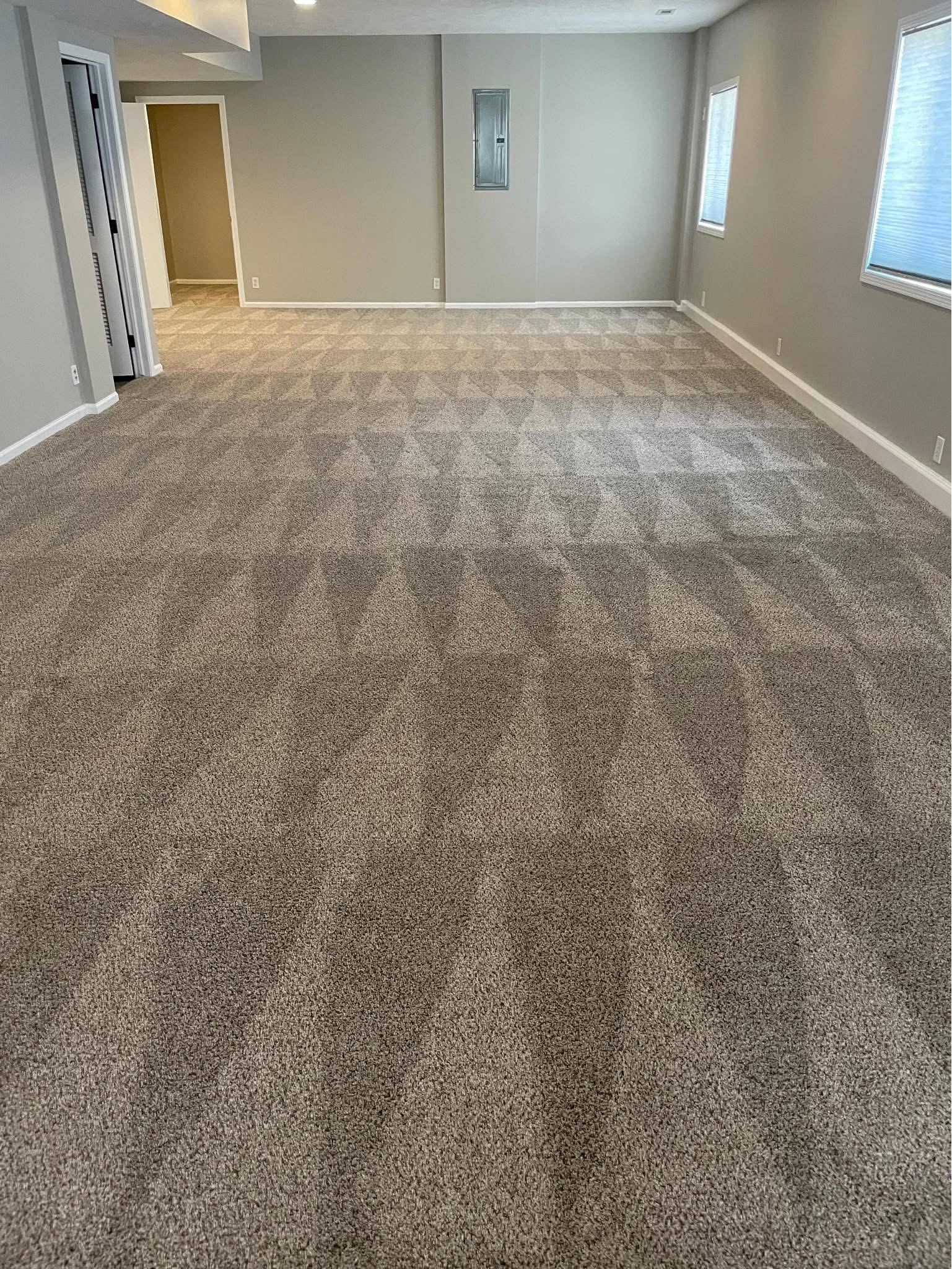 Freshly Deep-Cleaned Residential Carpet