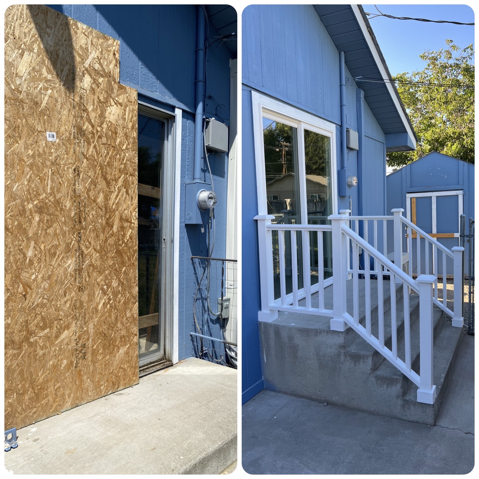 Exterior Window & Stair Railing Installation – Before & After