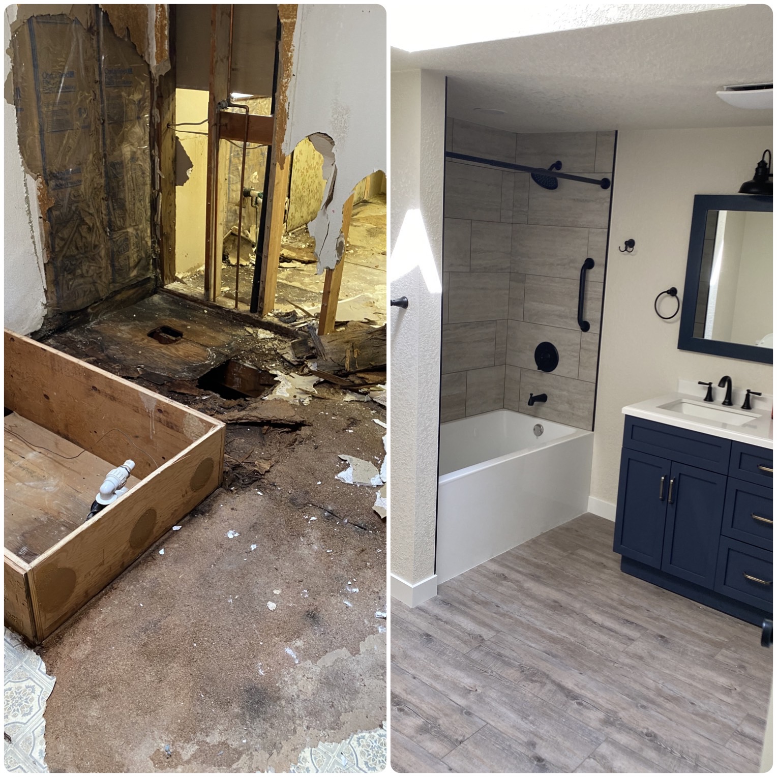 Bathroom Gut & Full Remodel – Before & After