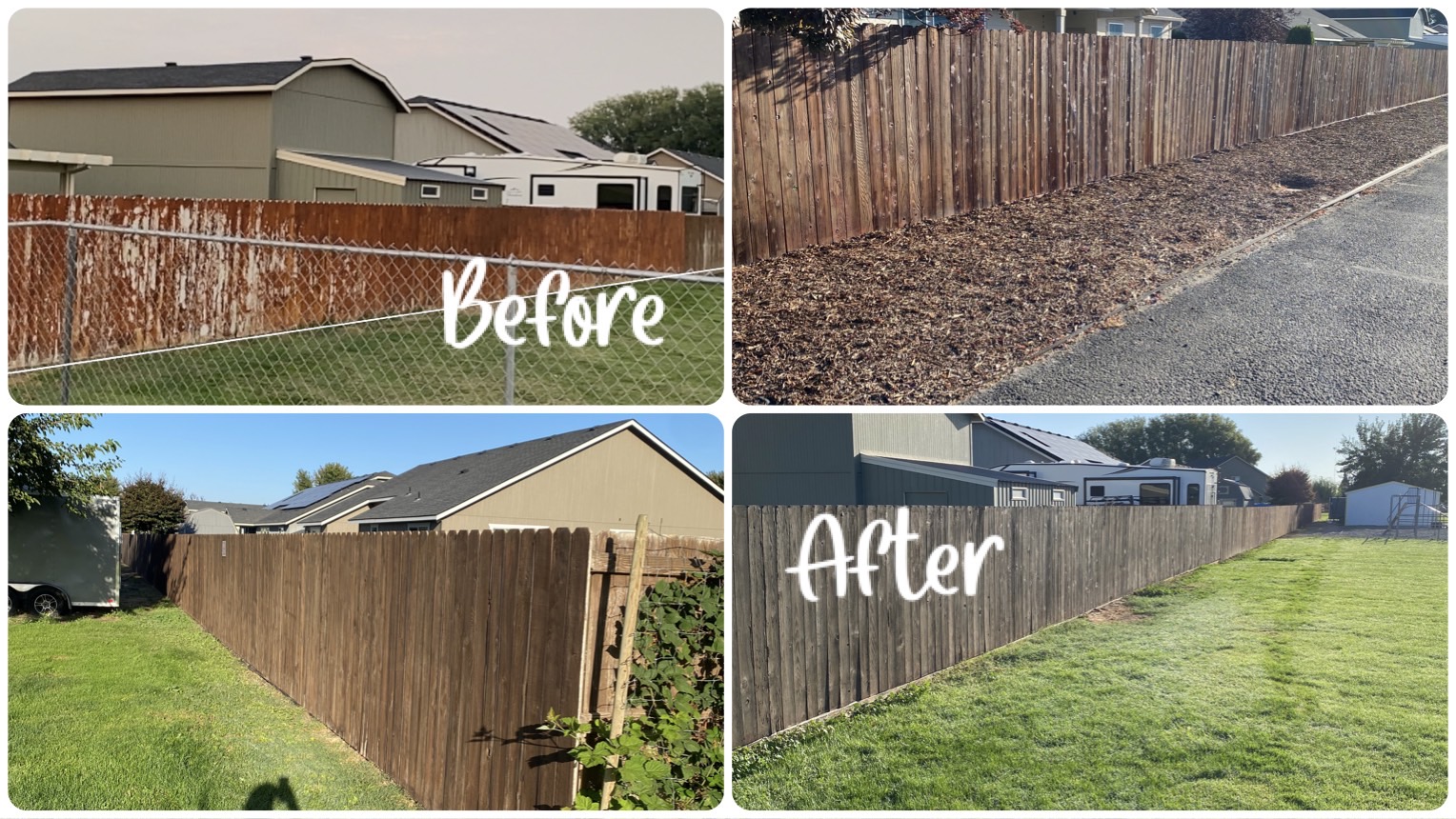 Wood Privacy Fence Installation – Before & After