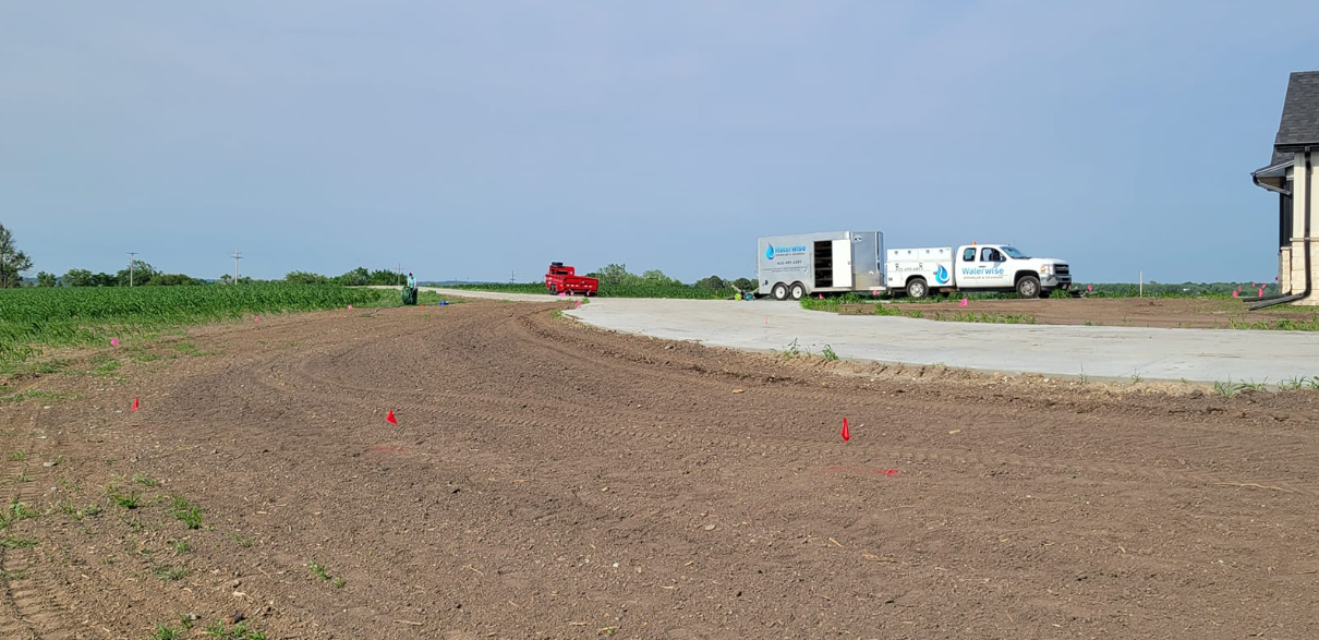 New Irrigation System Installation in Progress at Residential Property