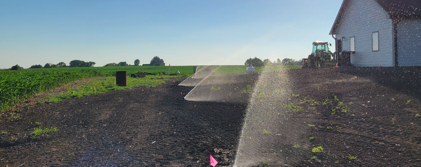 Agricultural Sprinkler System Installation in Action