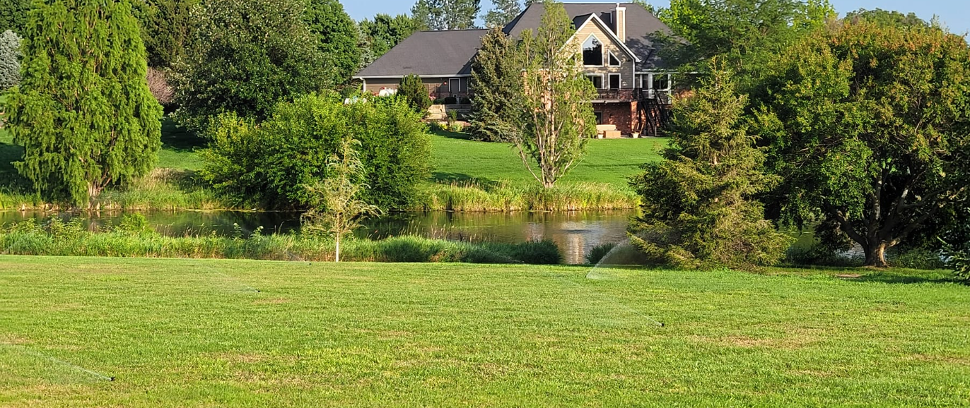 Residential Lawn Irrigation System in Action