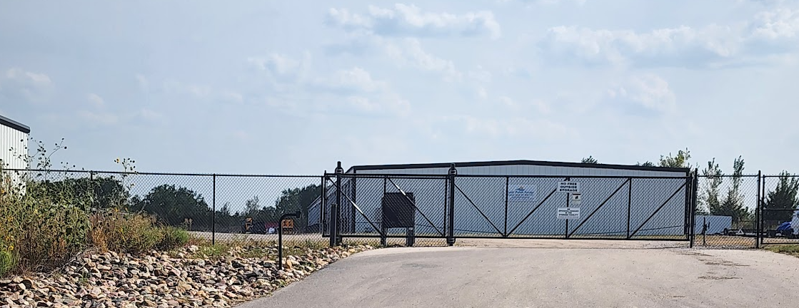 Secure Gated Outdoor Storage Facility