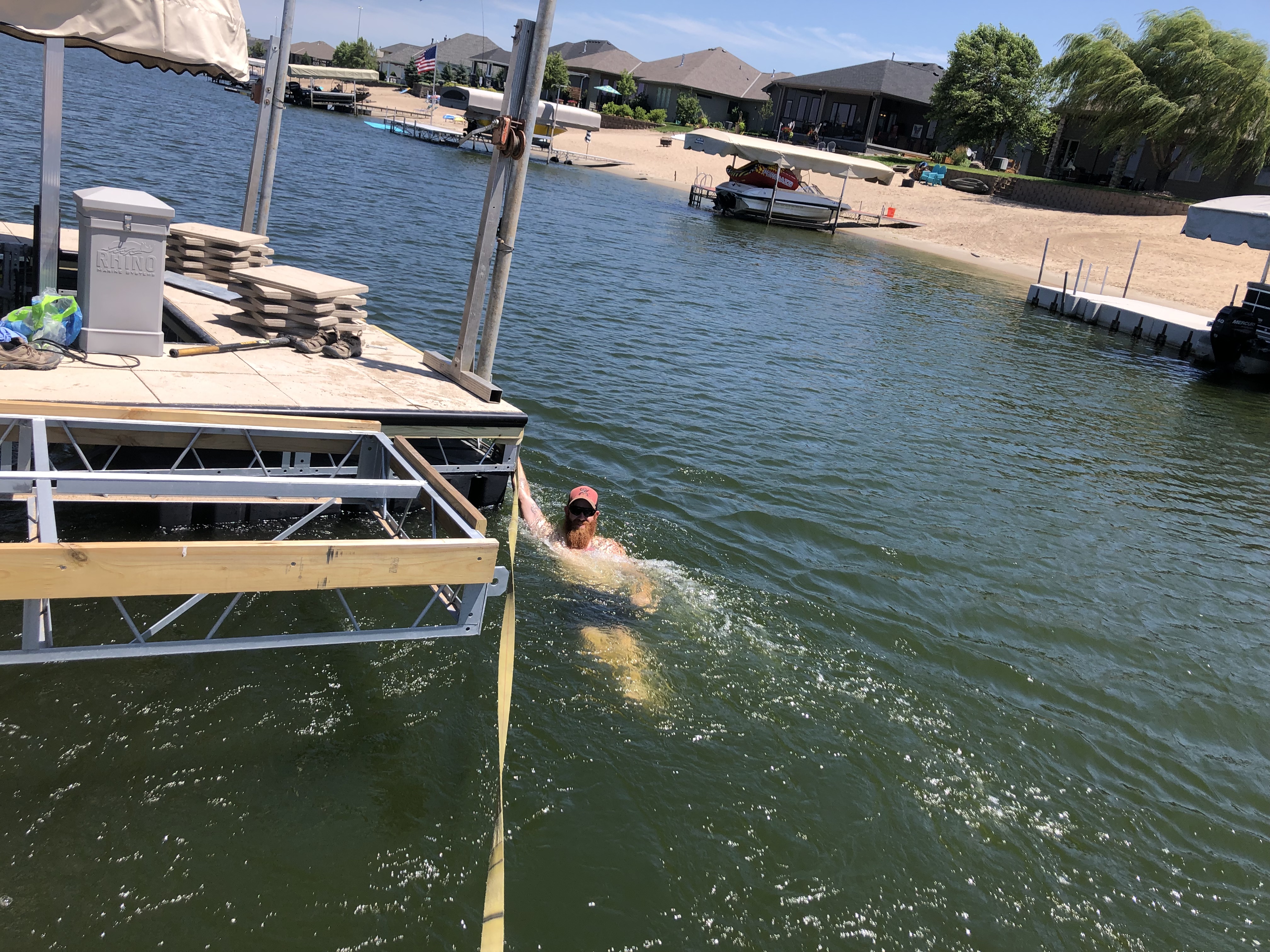 Hands-On Dock Installation in Progress