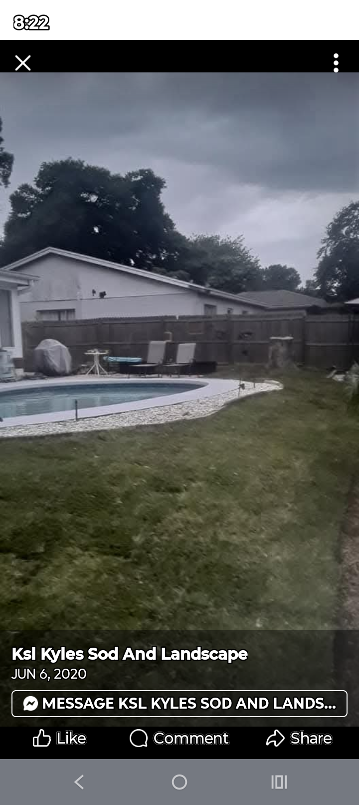 Backyard Pool Landscaping & Lawn Installation