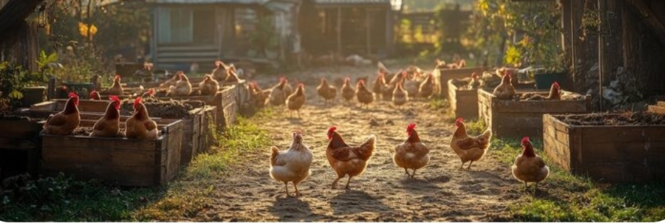 Free-Range Organic Chickens at Ochii Organic Breeders