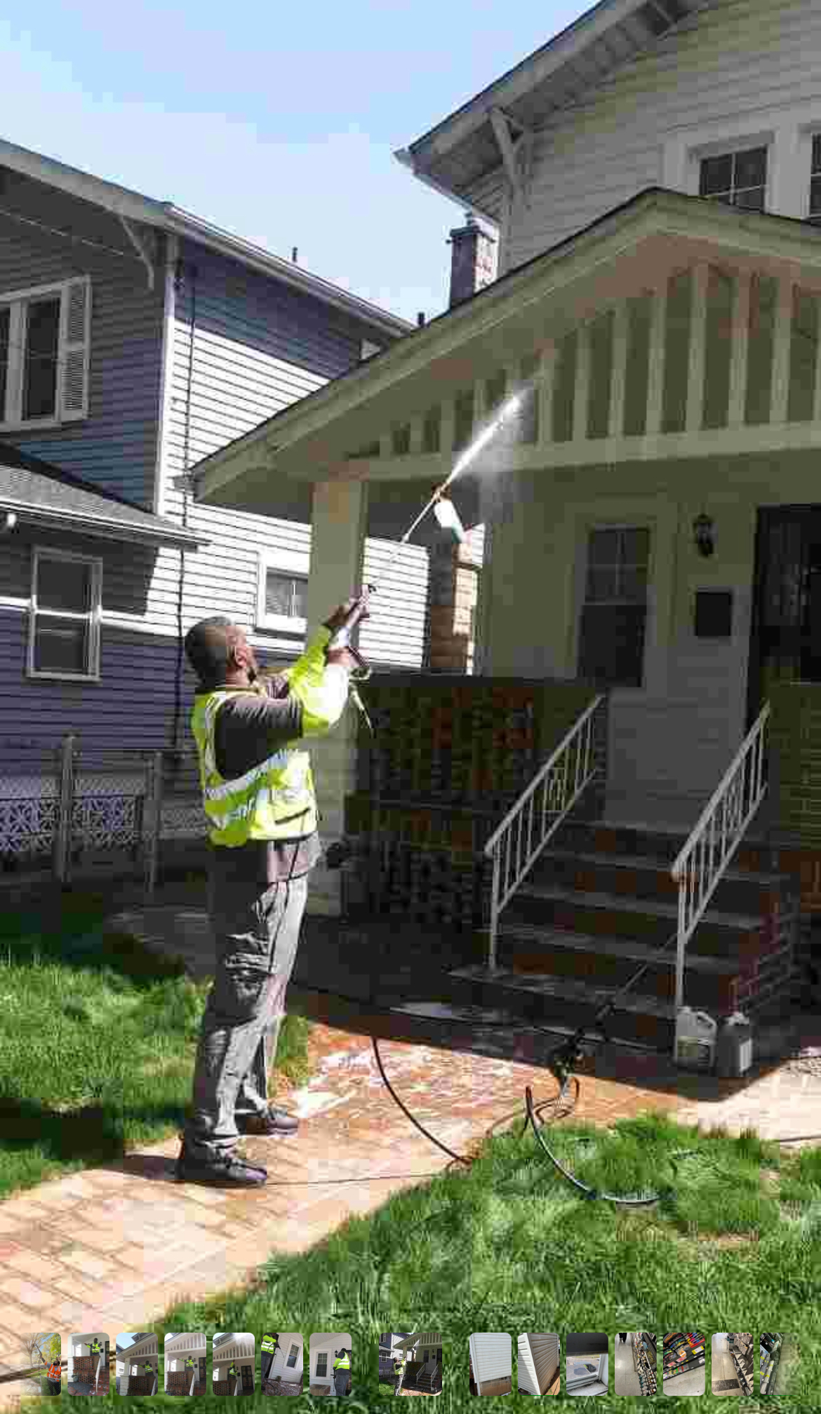 Residential Porch & Fascia Pressure Washing