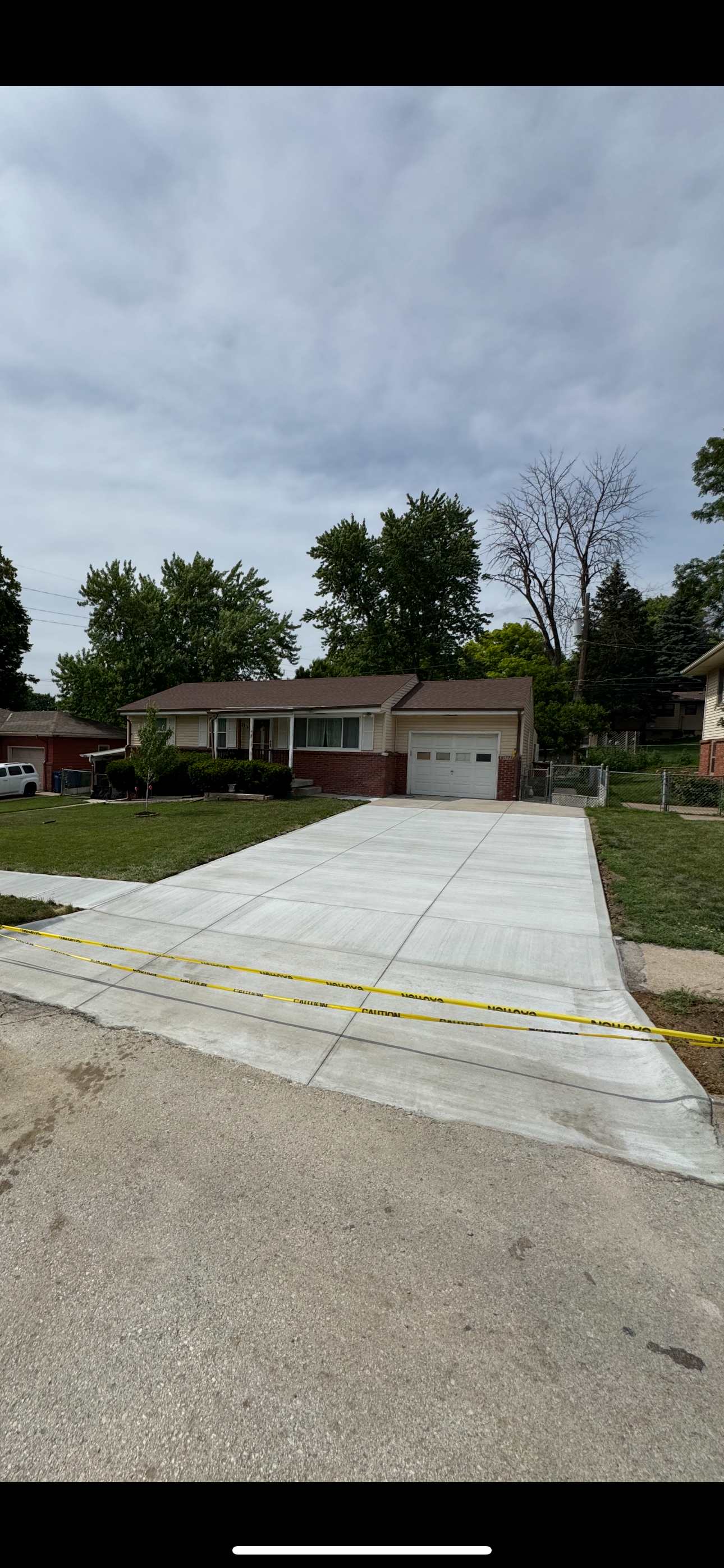 New Concrete Driveway Installation