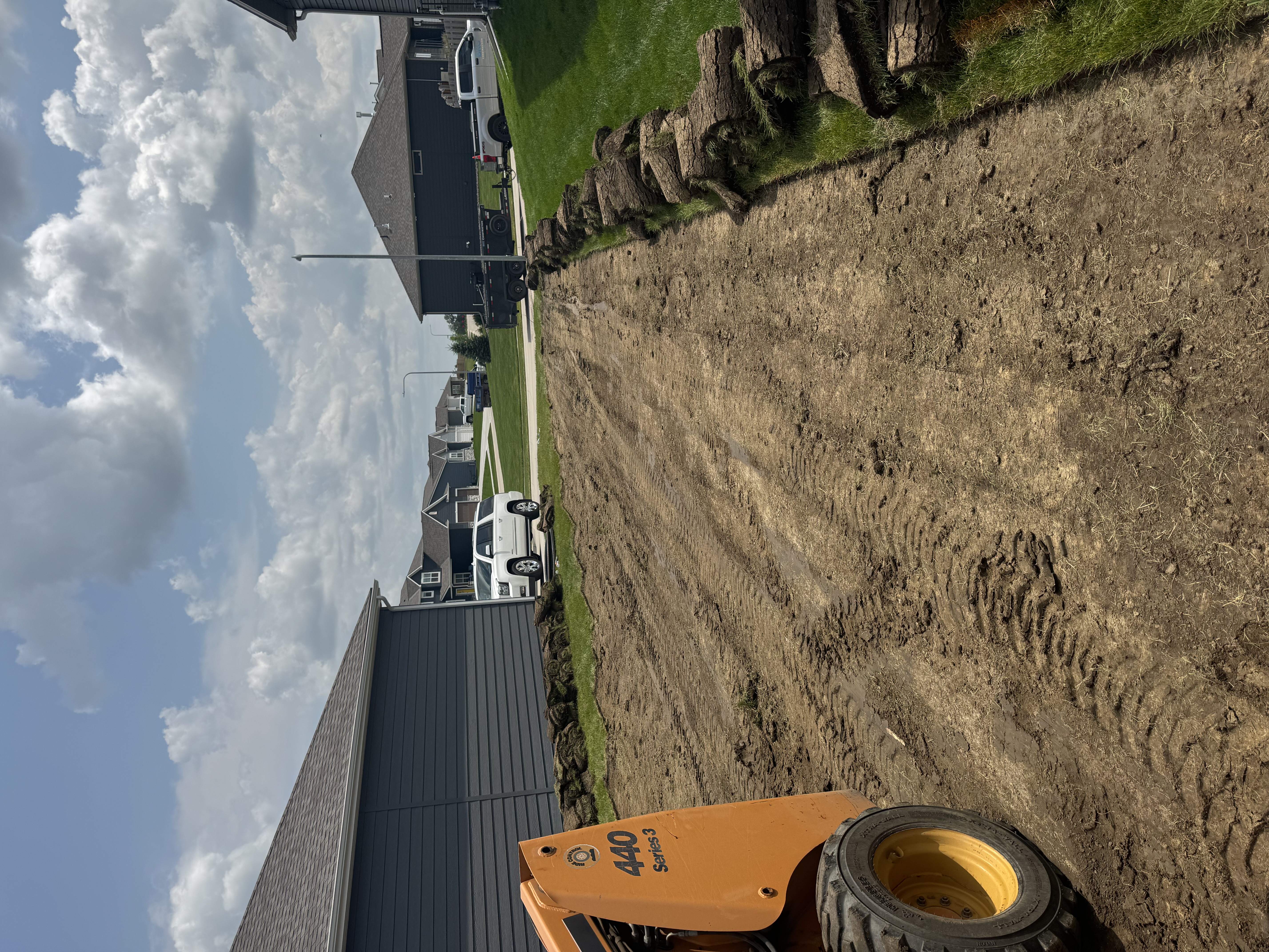 Skid Steer Grading & Site Preparation Between Homes