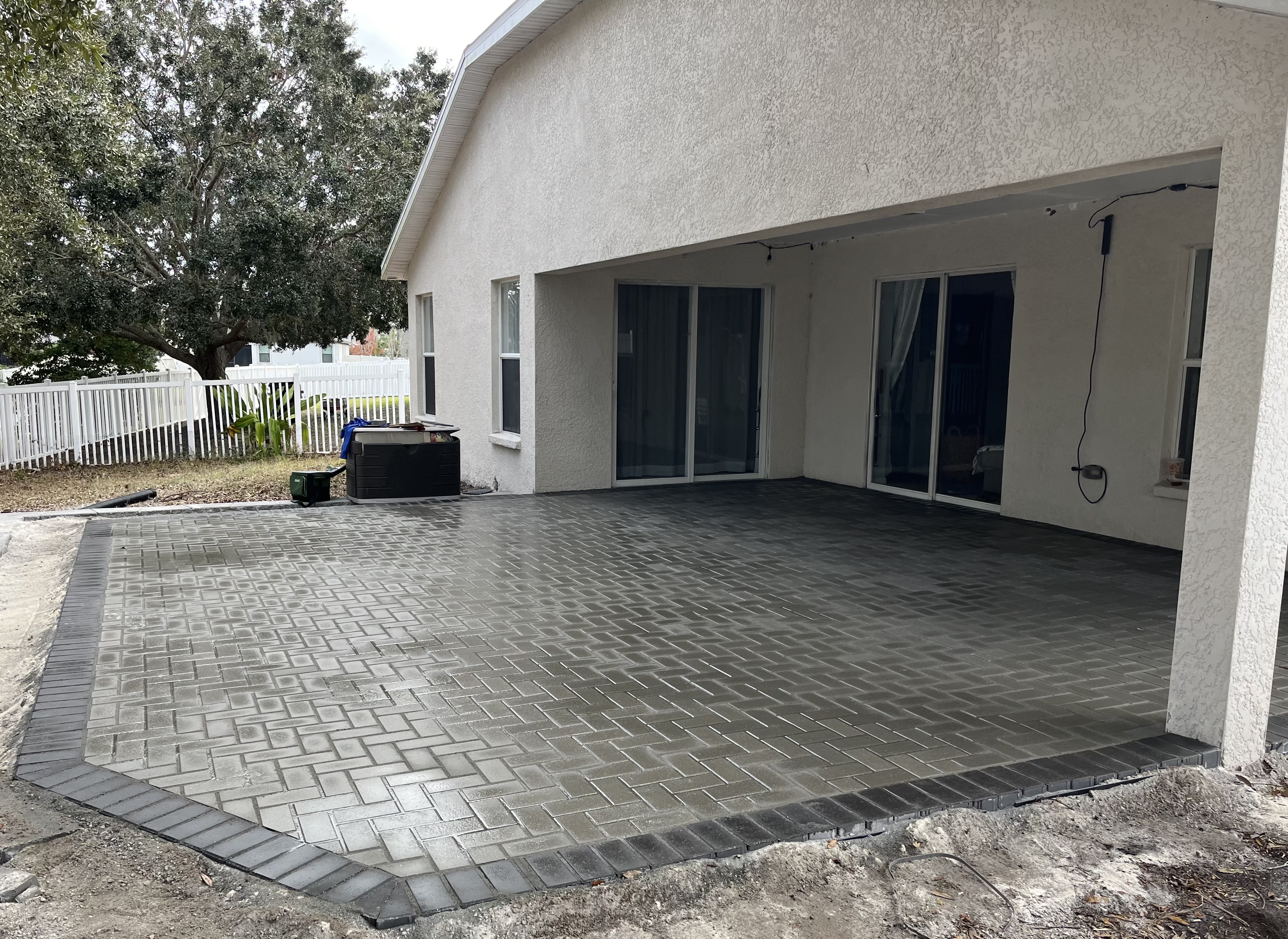 Custom Paver Patio Installation – Rear Backyard Hardscape