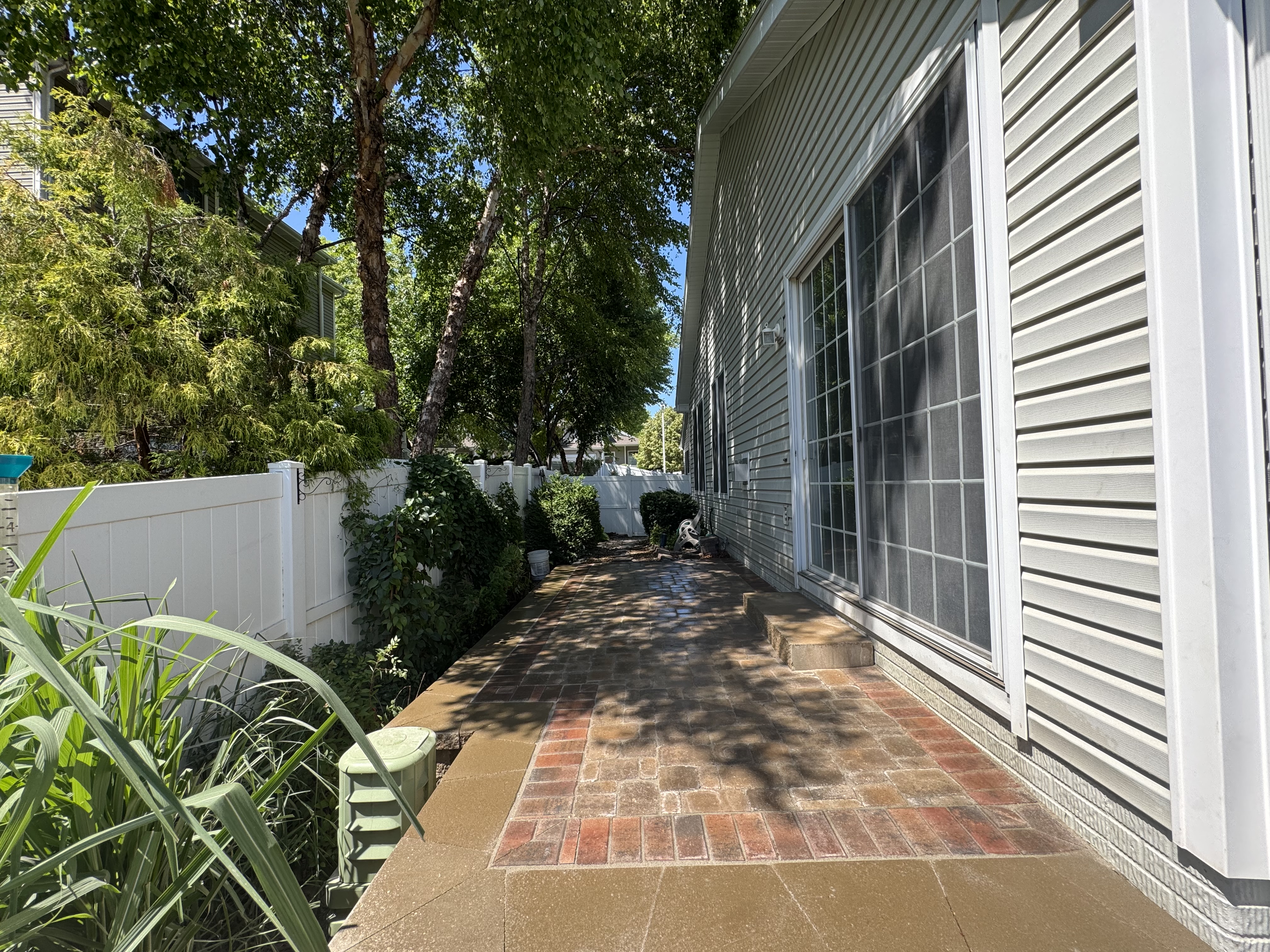 Brick Paver Side-Yard Walkway