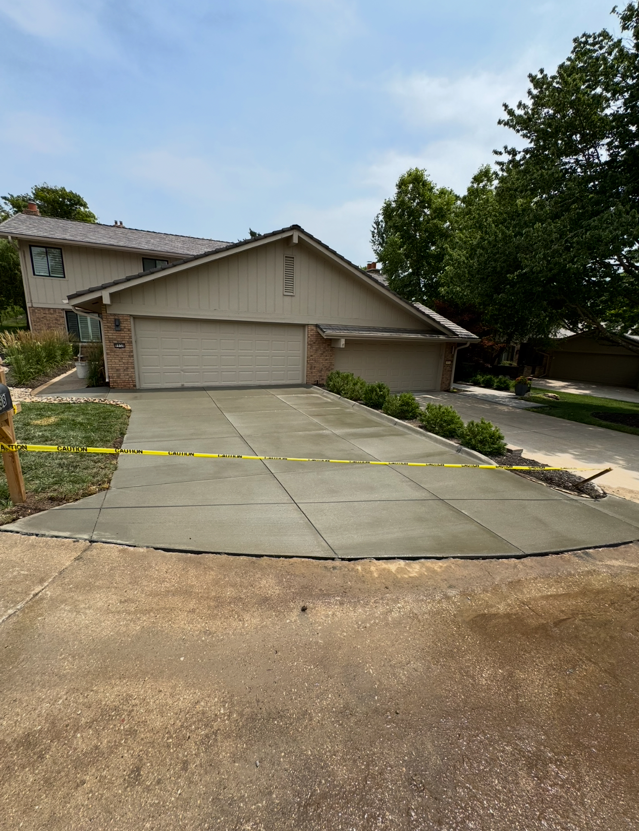 New Concrete Driveway Installation