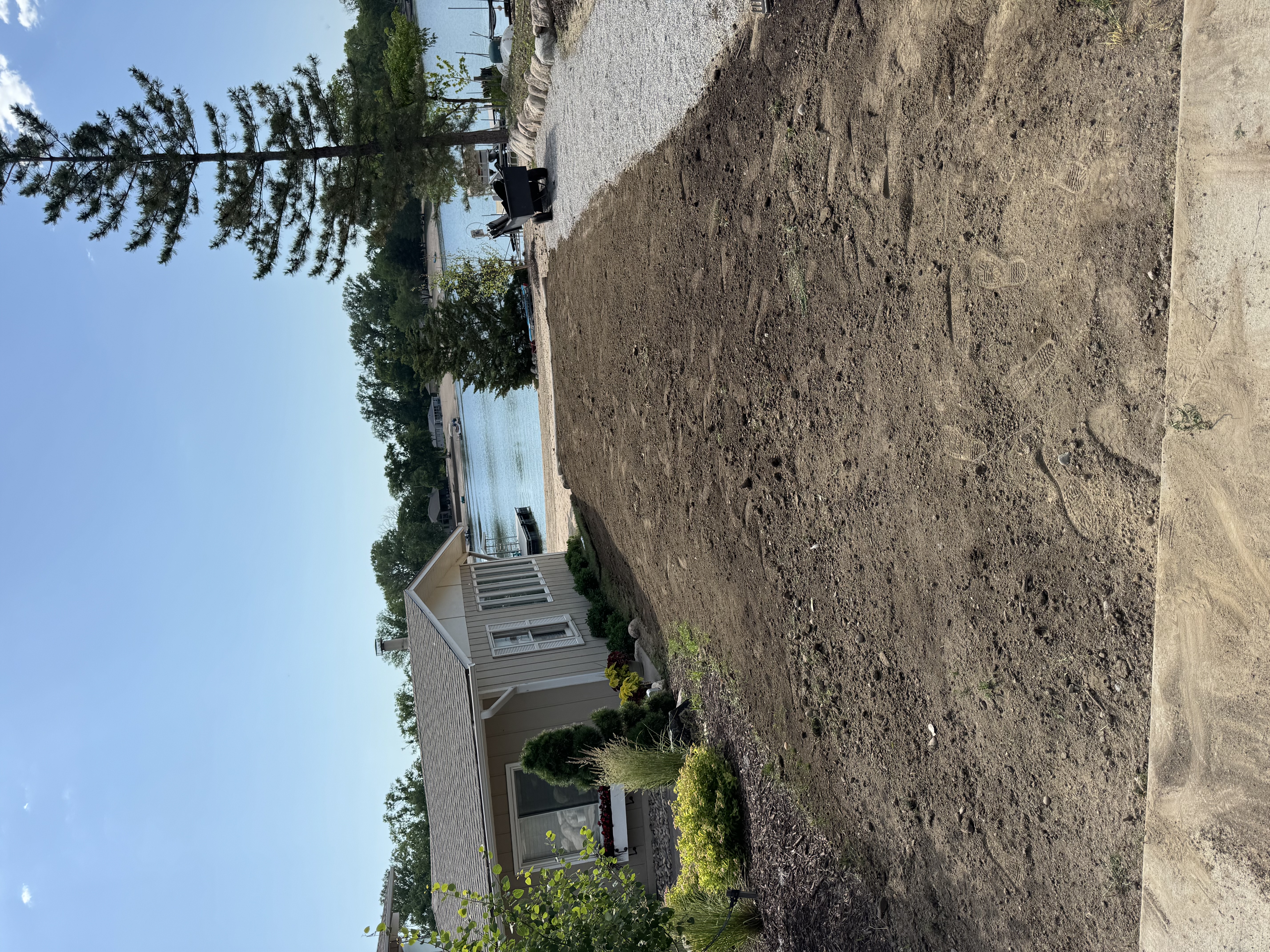 Lakefront Lawn Grading & Soil Preparation