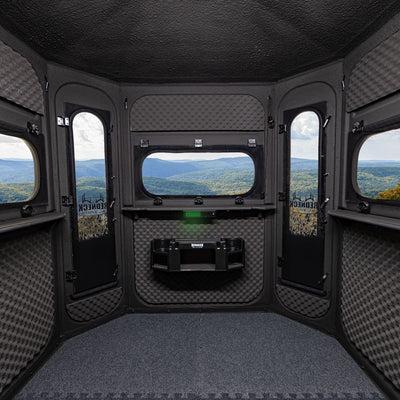 UTV Enclosed Cab Interior with Scenic Mountain View