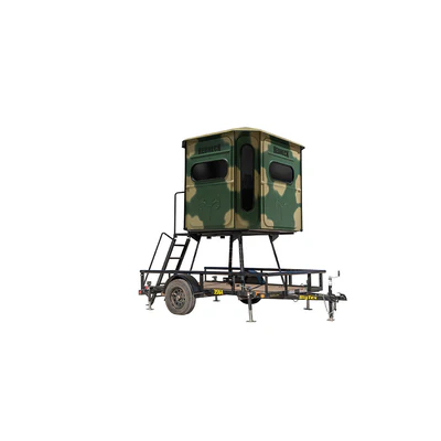 Mobile Elevated Hunting Blind on Trailer