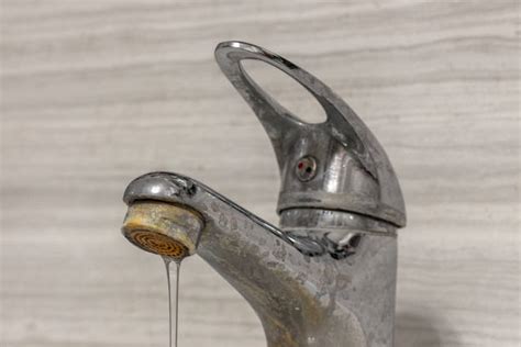 Dripping & Corroded Faucet in Need of Repair