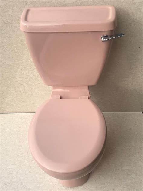 Pink Two-Piece Toilet Installation