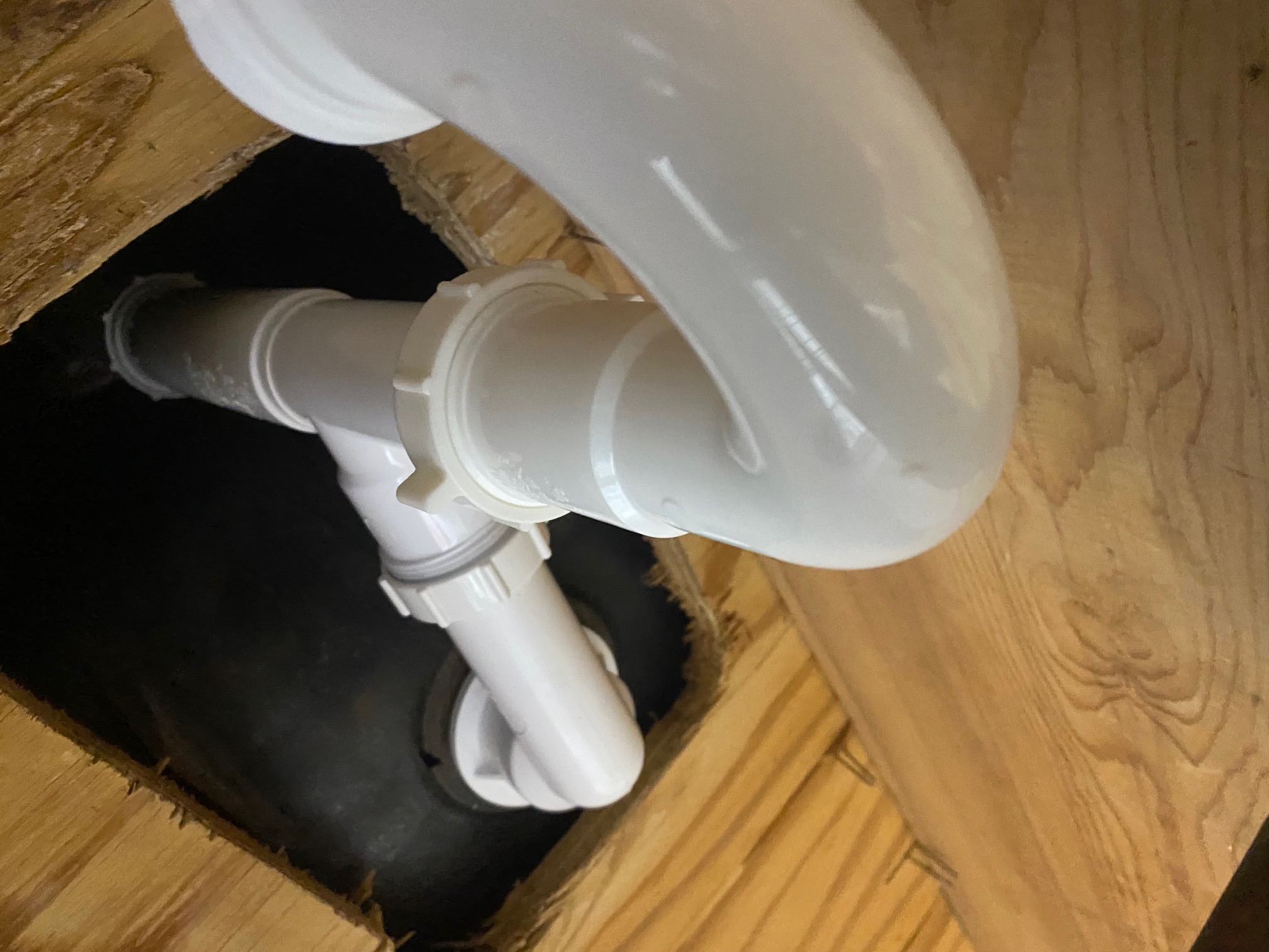 Under-Floor PVC Drain Trap Installation