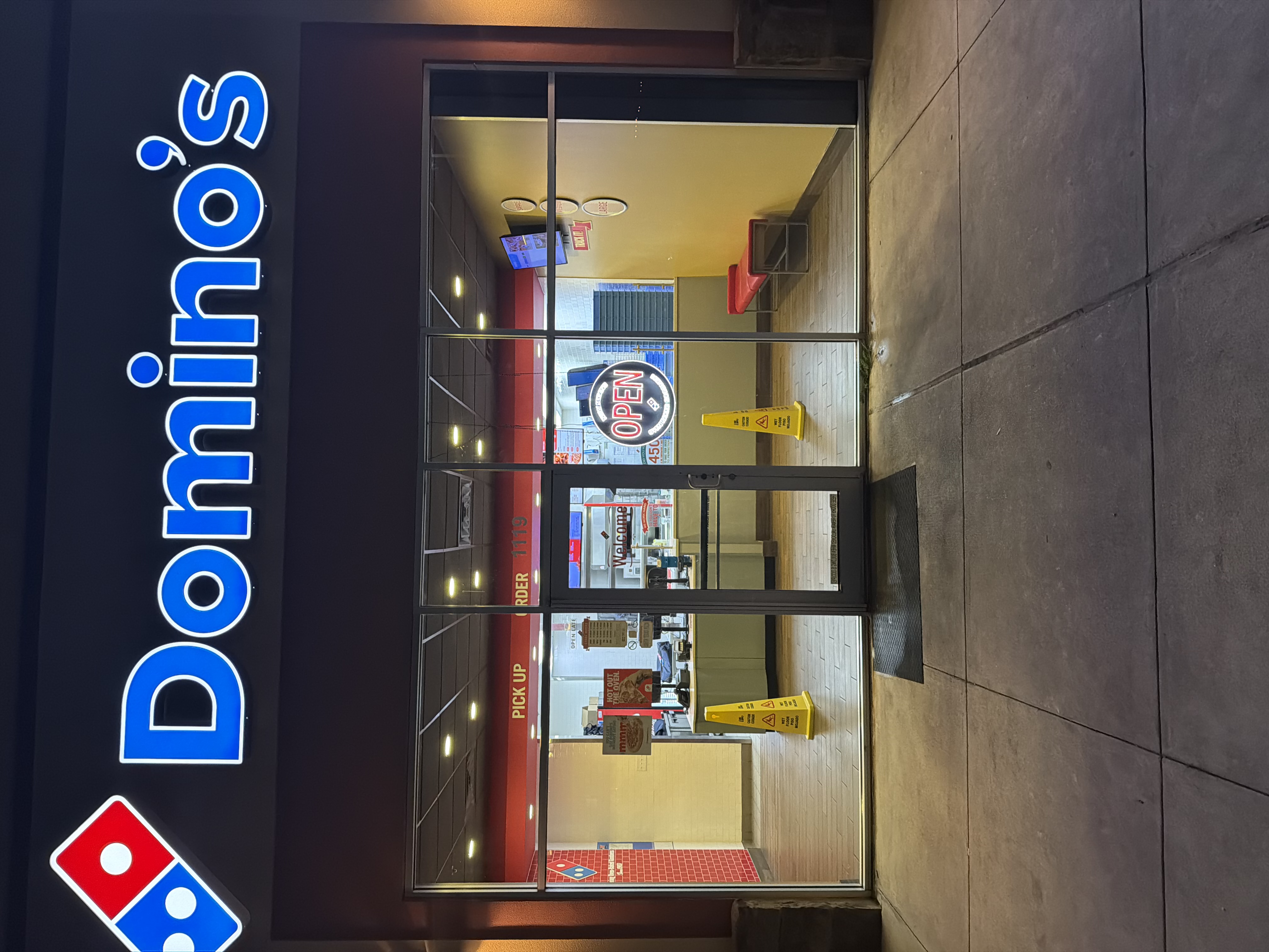 Commercial Storefront Window Cleaning – Domino's Pizza Location