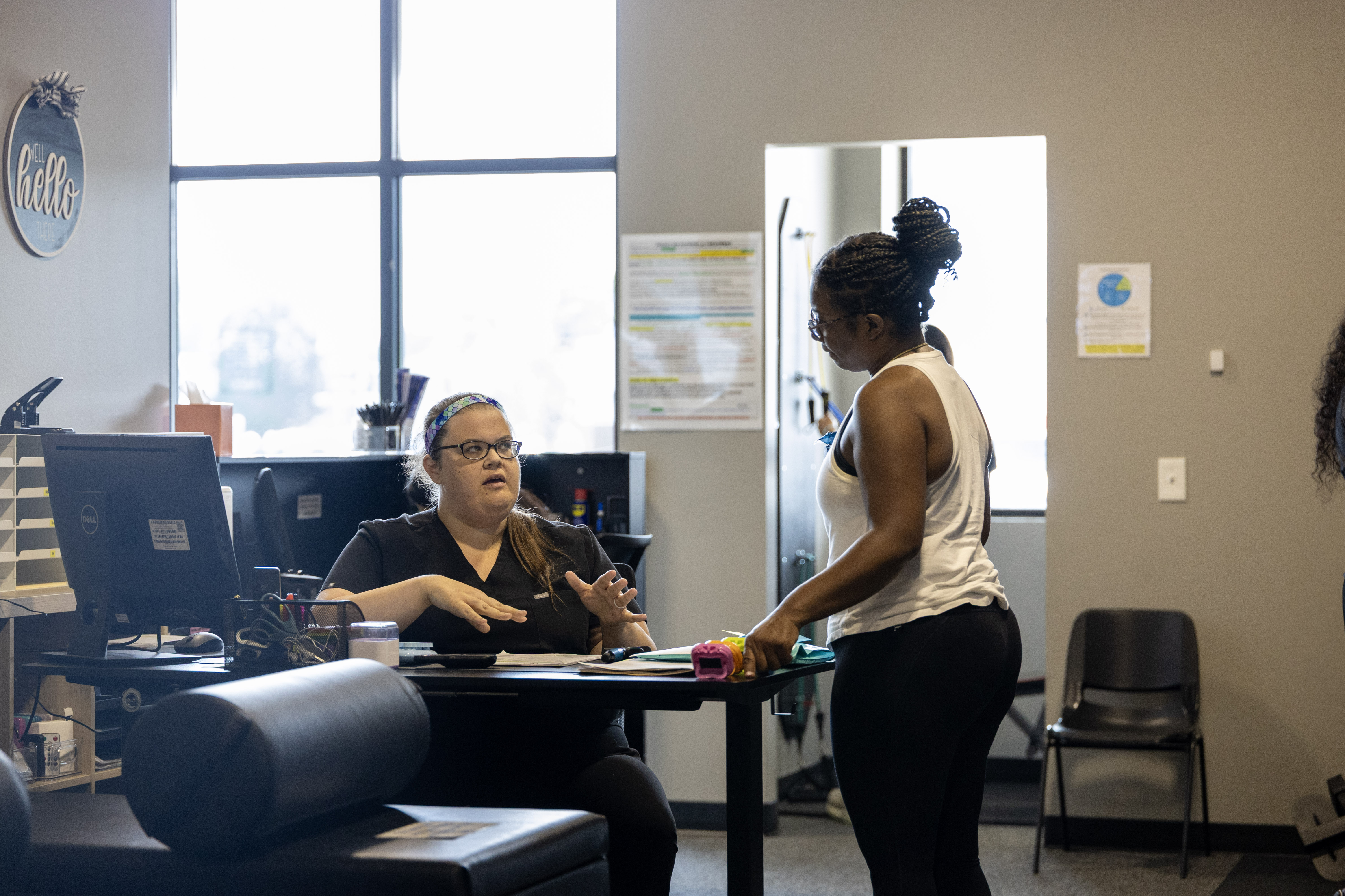 Front Desk Patient Consultation