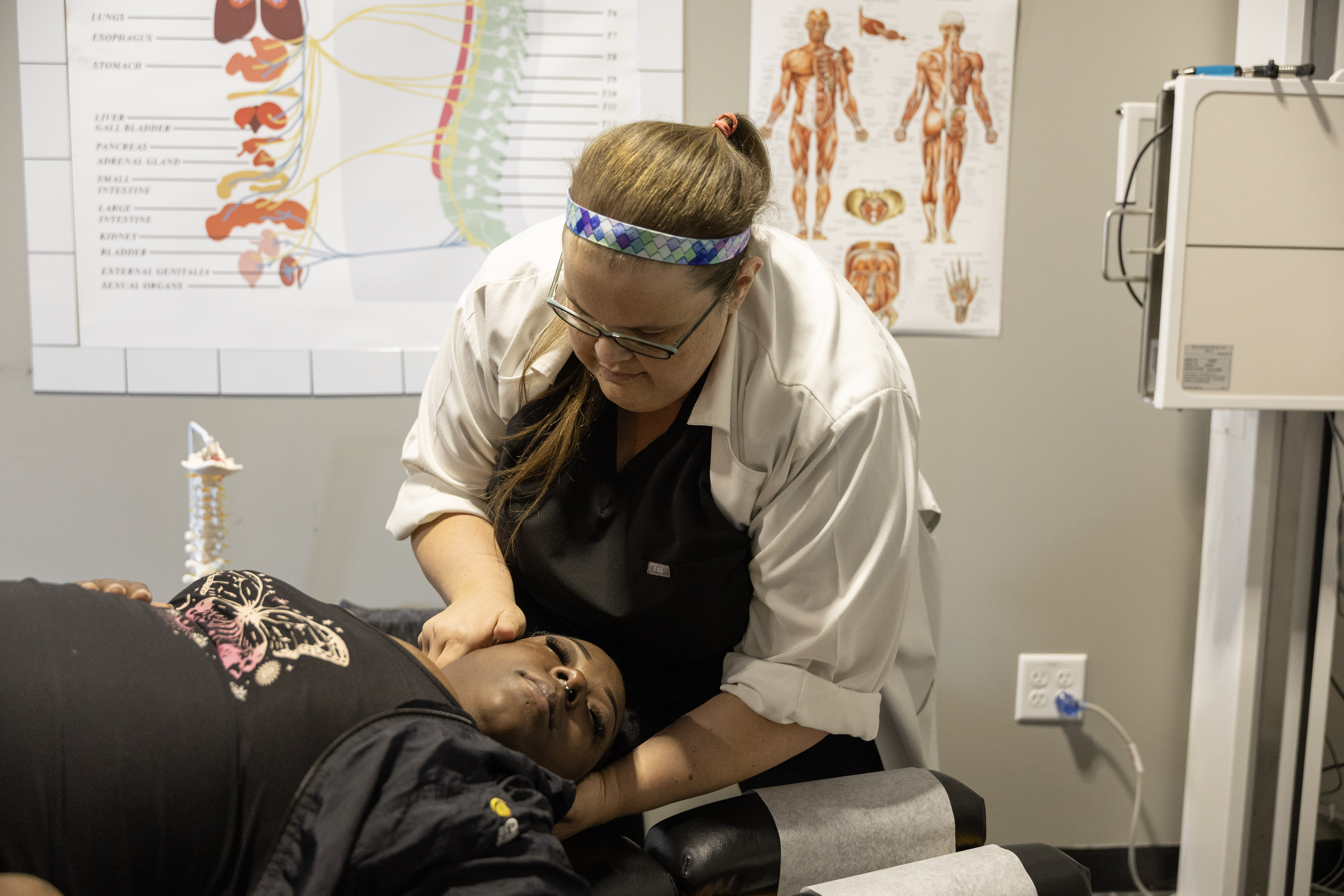 Chiropractic Adjustment Treatment in Progress