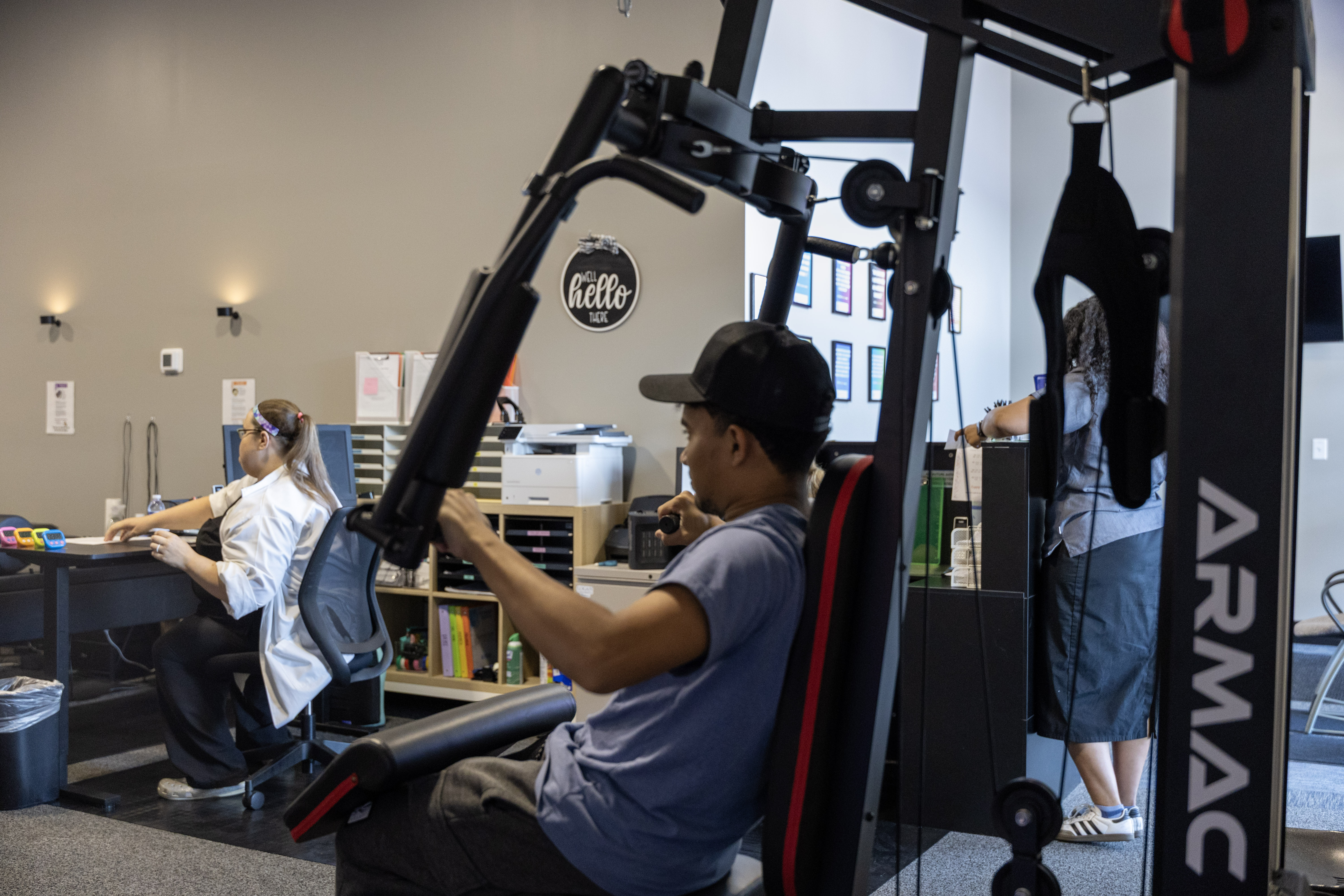 Patient Rehabilitation Exercise at Our Wellness Center
