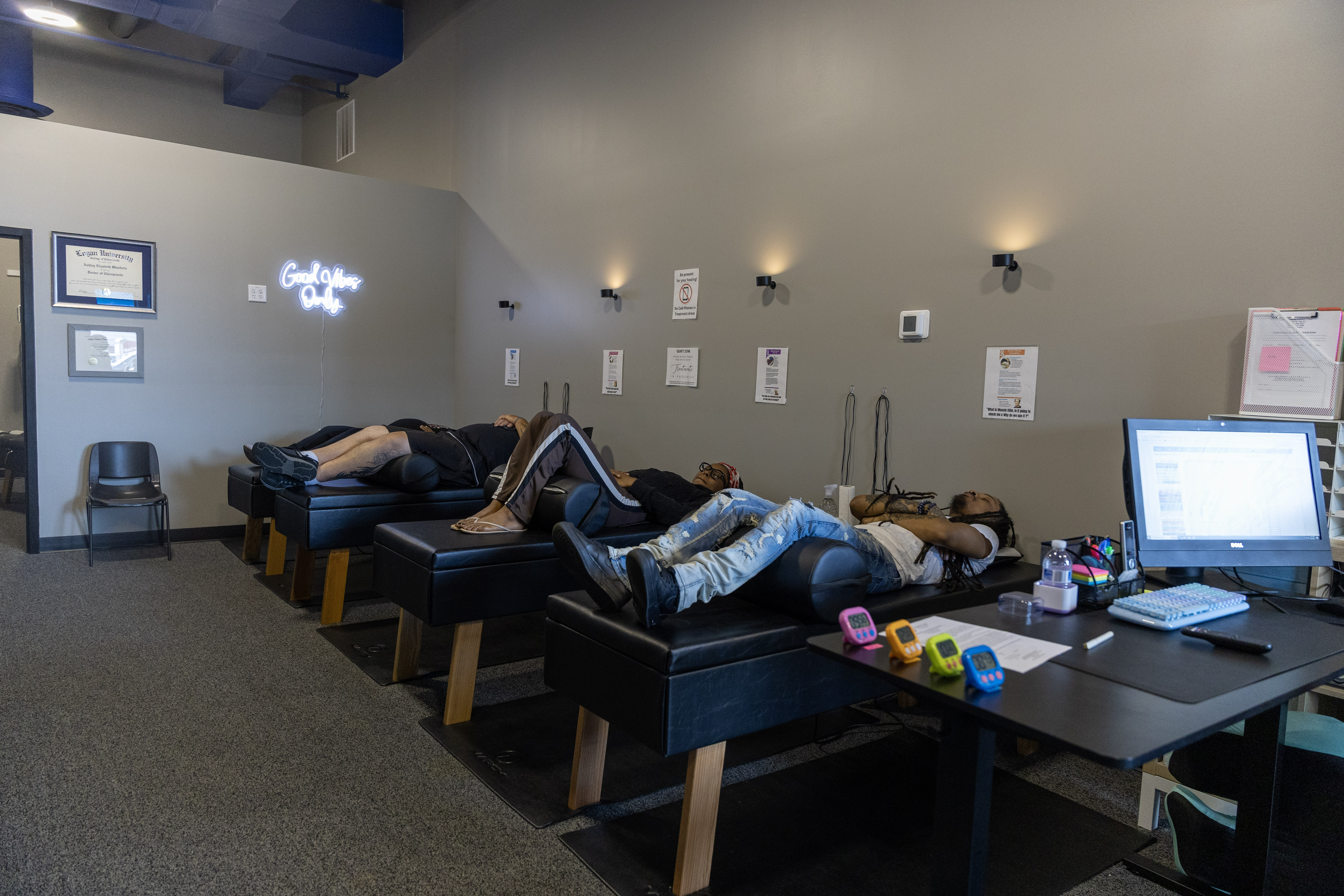 Chiropractic Treatment Room – Patient Care in Progress