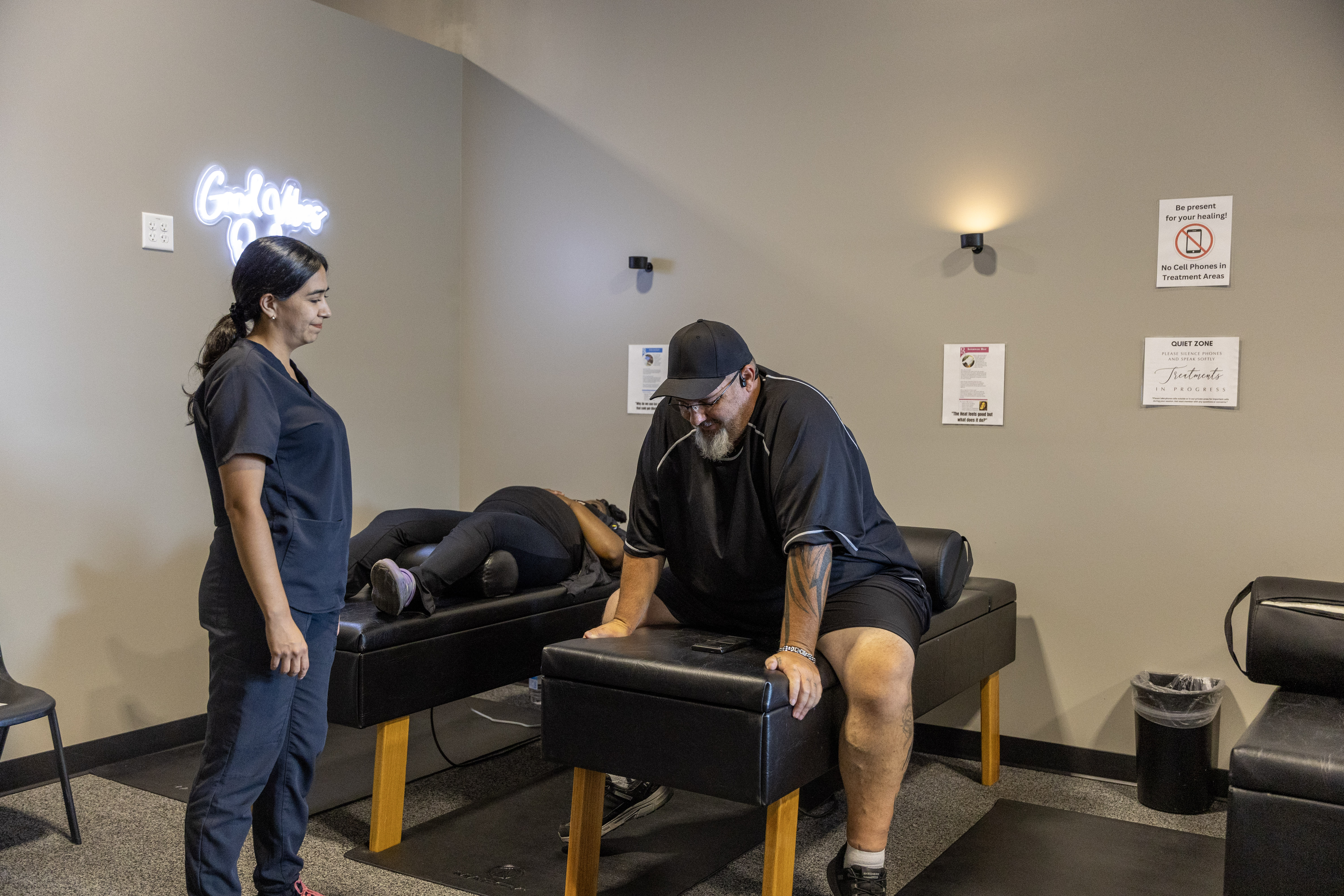 Chiropractic Treatment in Progress