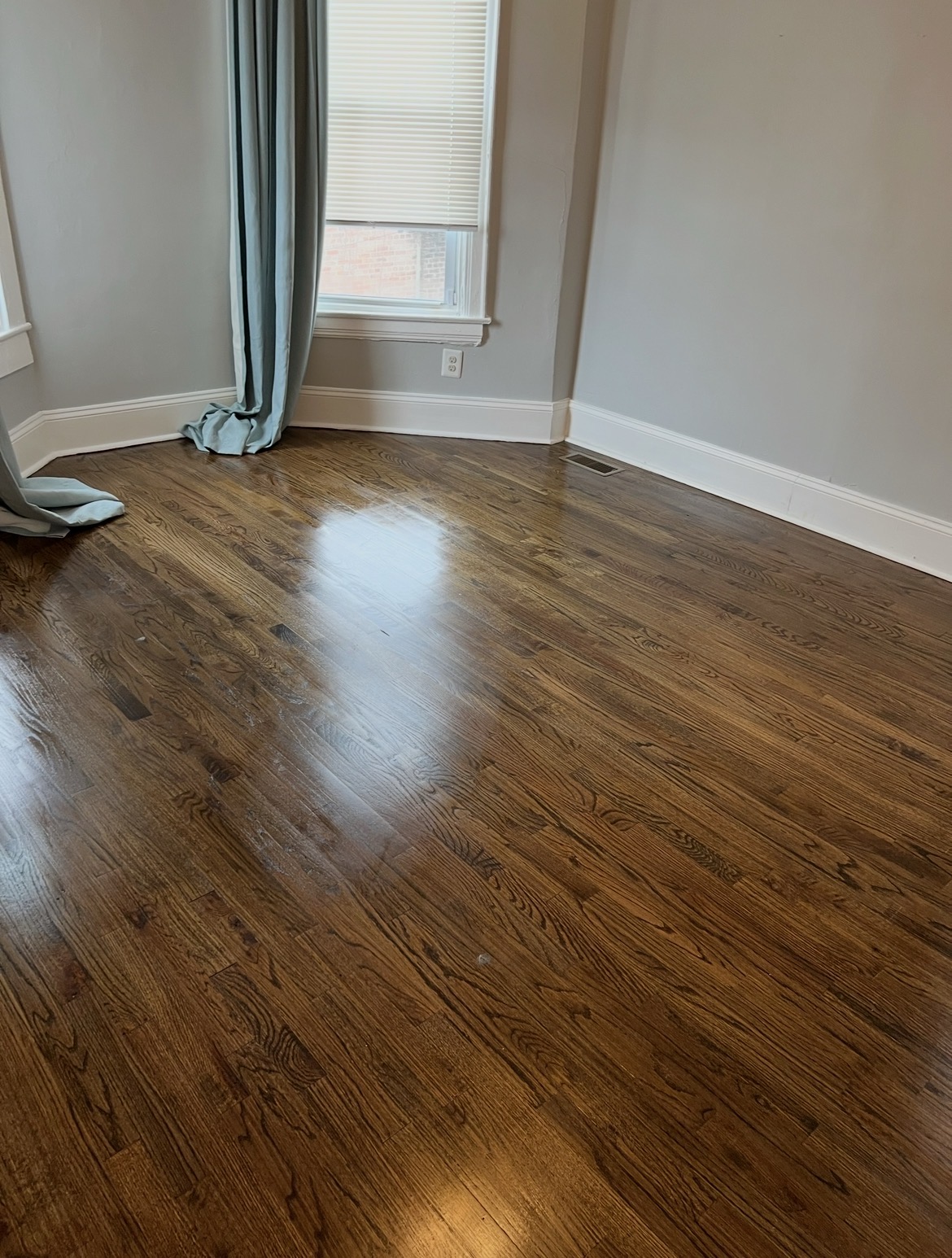 Gleaming Dark Hardwood Floor – Professional Floor Cleaning Results