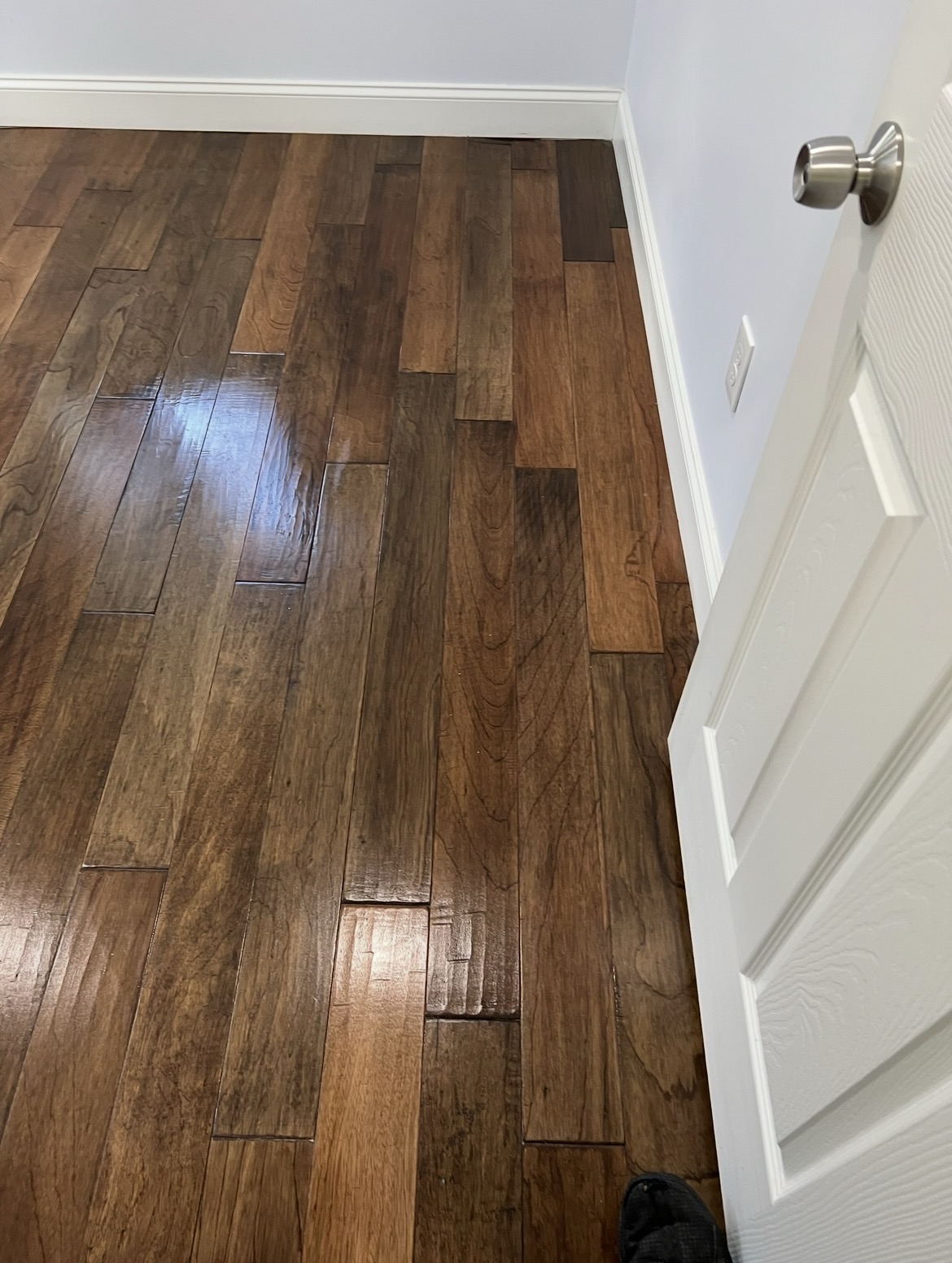 Dark Hardwood Floor Installation