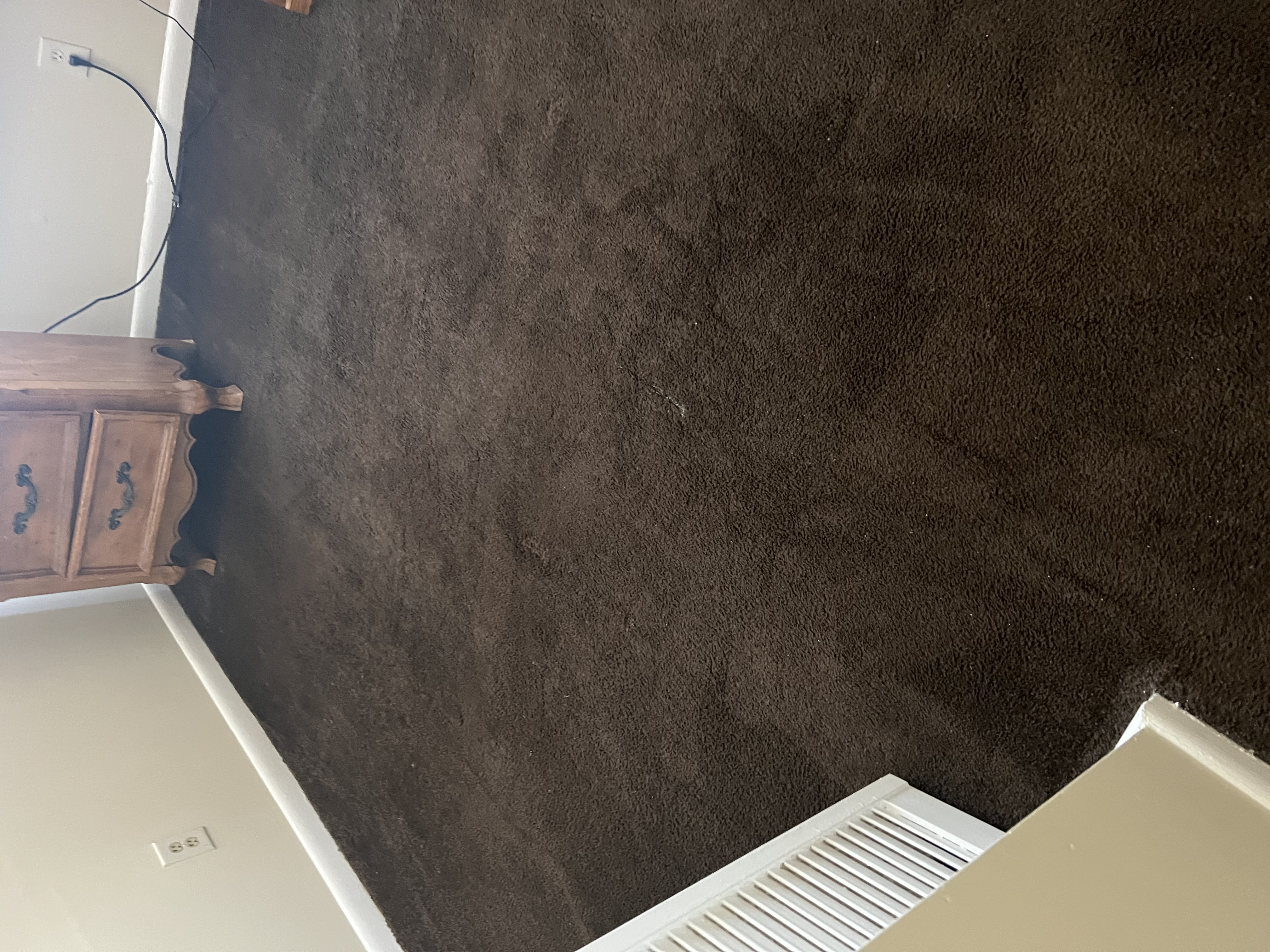 Dark Brown Bedroom Carpet Cleaning Results
