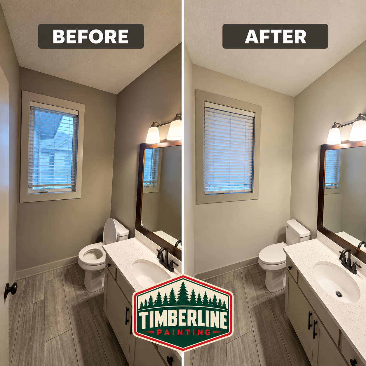Bathroom Interior Painting – Before & After